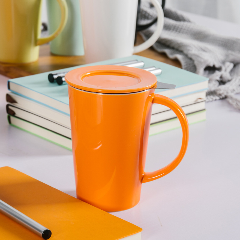 Festival del Medio Otoño Día del Maestro Set de regalos Taza de cerámica Taza de agua Taza de agua con filtro Bolsa de regalo LOGO