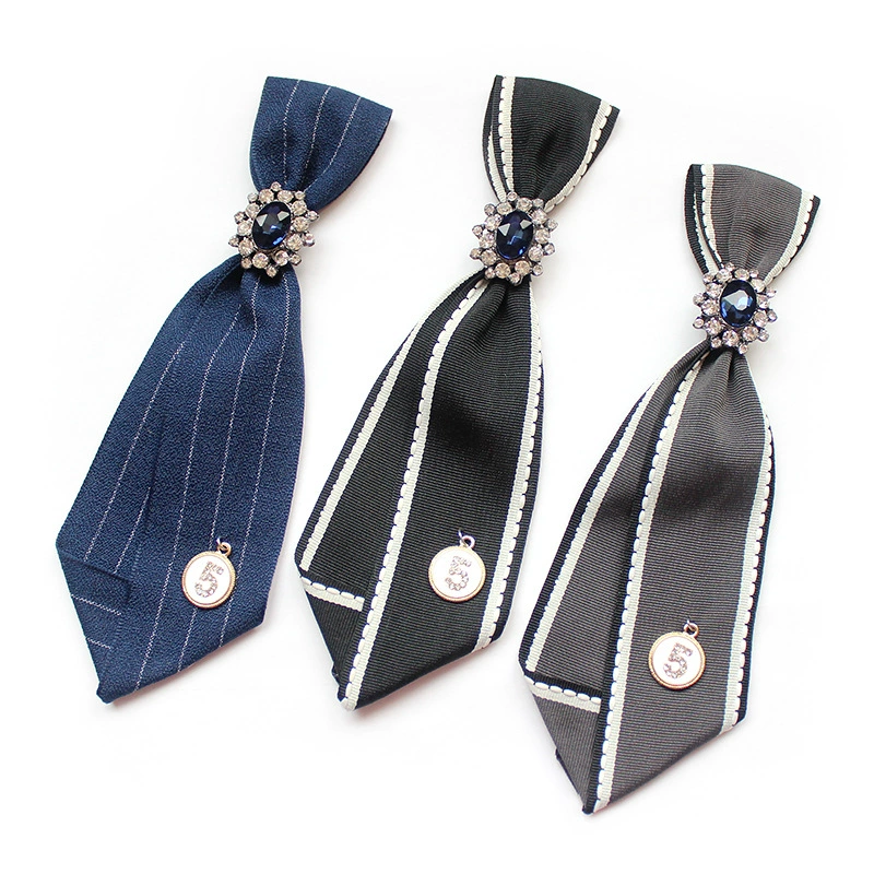 Галстук JK для женщин, прямые поставки с фабрики, в стиле преппи, с бантом, для белой рубашки, для банков, отелей, профессиональный галстук, 6*20 см