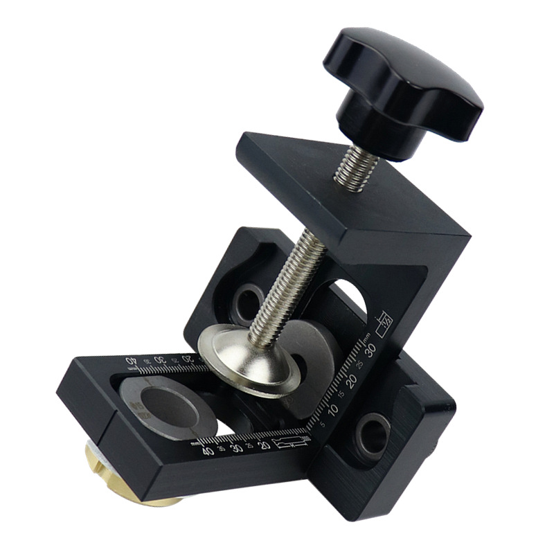 Carpintería tres en uno de perforación de agujero recto localizador de madera redonda Tenon localizador de muebles puncher conector puncher