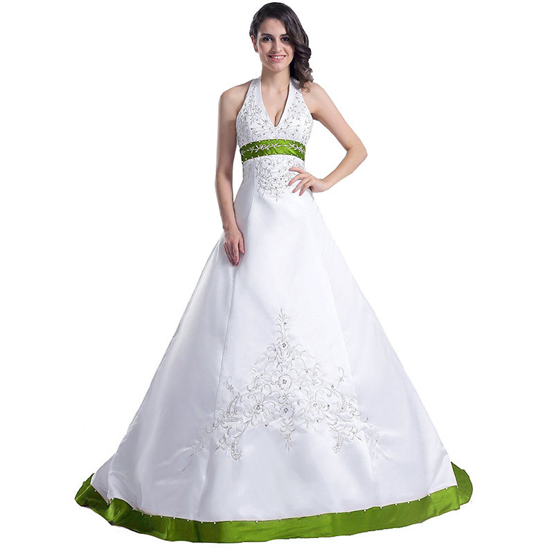 Wedding Dress with Tail, Stand-Up Collar, European and American Long Retro Large Size Amazon Banquet Elegant Dress, Slim and Simple Long Tail Skirt Wedding Dress with Tail, Stand-Up Collar, European and American Long Retro Large Size Amazon Banquet Elegant Dress, Slim and Simple Long Tail Skirt