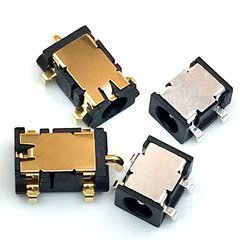 DC socket DC-045A PCB mount 5A SMT 3513 gold-plated bent-leaded DC high-current DC charging mother connector