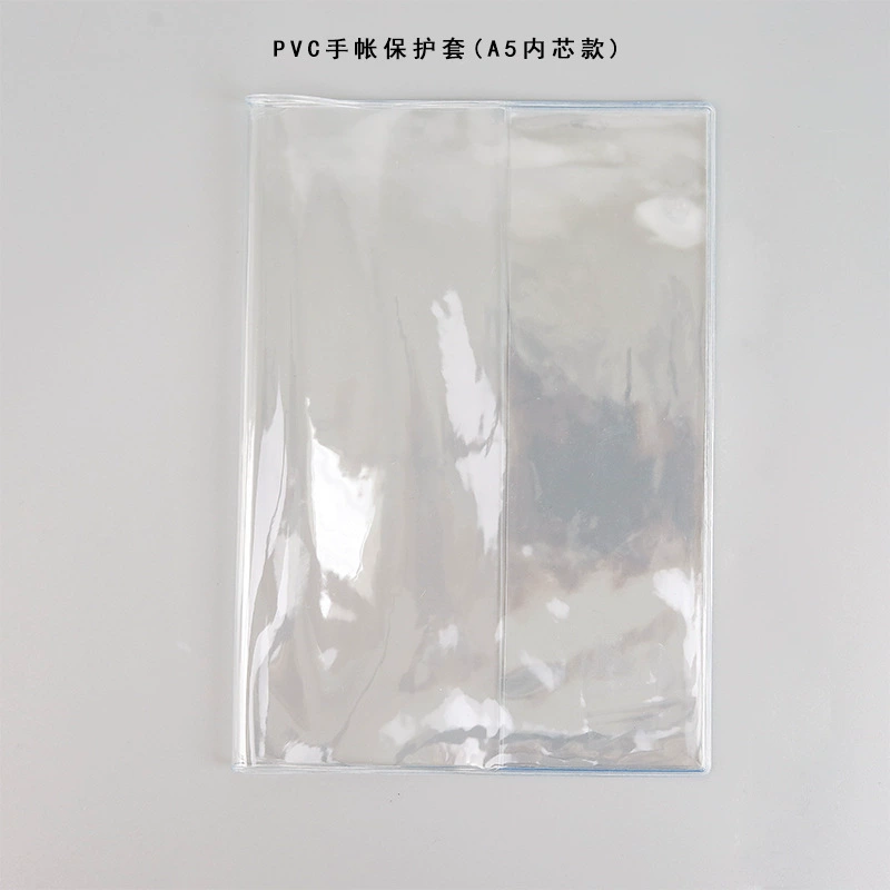 Transparent PVC Book Cover — Waterproof Notebook Jacket for Students, A6 & A5 Options