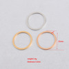 Ring, accessory stainless steel, 25mm, mirror effect, 1.5mm