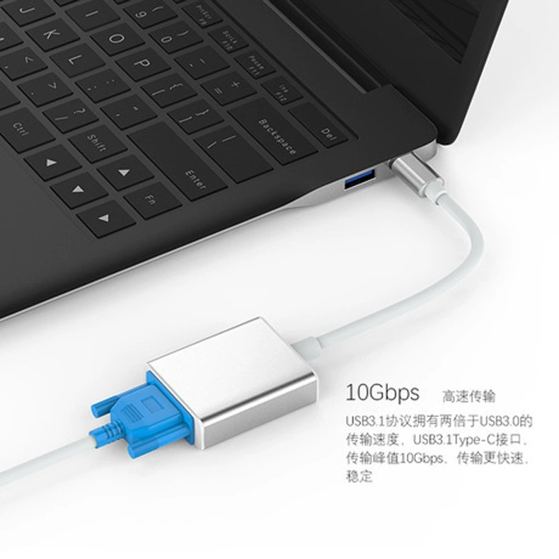 Type-c на VGA совместимо с ноутбуком Apple USB3.1 на VGA преобразователь TYPE-C TO VGA
