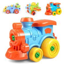 拆装玩具儿童动手拆装拧螺丝益智玩具可拆卸螺母拆装玩具飞机火车