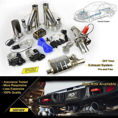Exhaust pipe – Valve 2.25" 2.5" 3"