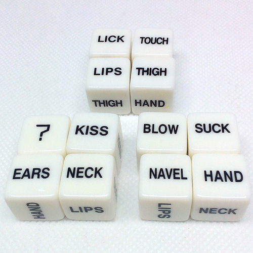 Glow-in-the-dark erotic dice, couples’ foreplay flirting dice, adult erotic health care products, foreign trade cross-border