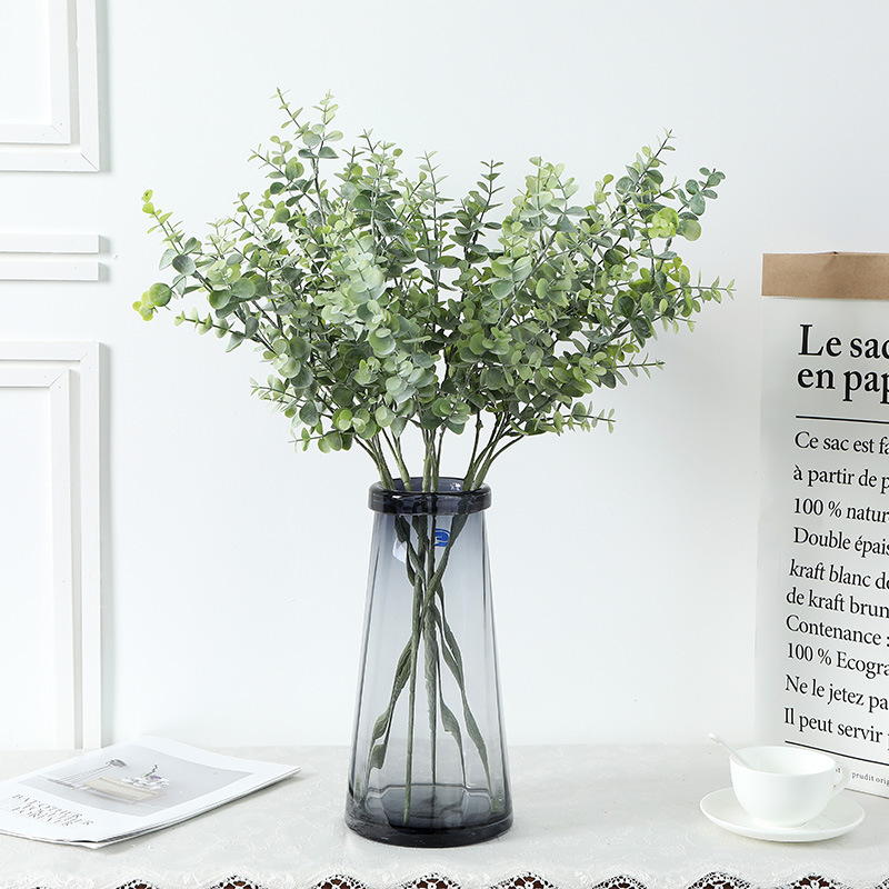 Lan Kwai Fong Simulation Plant Eucalyptus Leaf Money Leaf Round Leaf Hotel Home Decoration Green Plant Factory Cross-border Wholesale