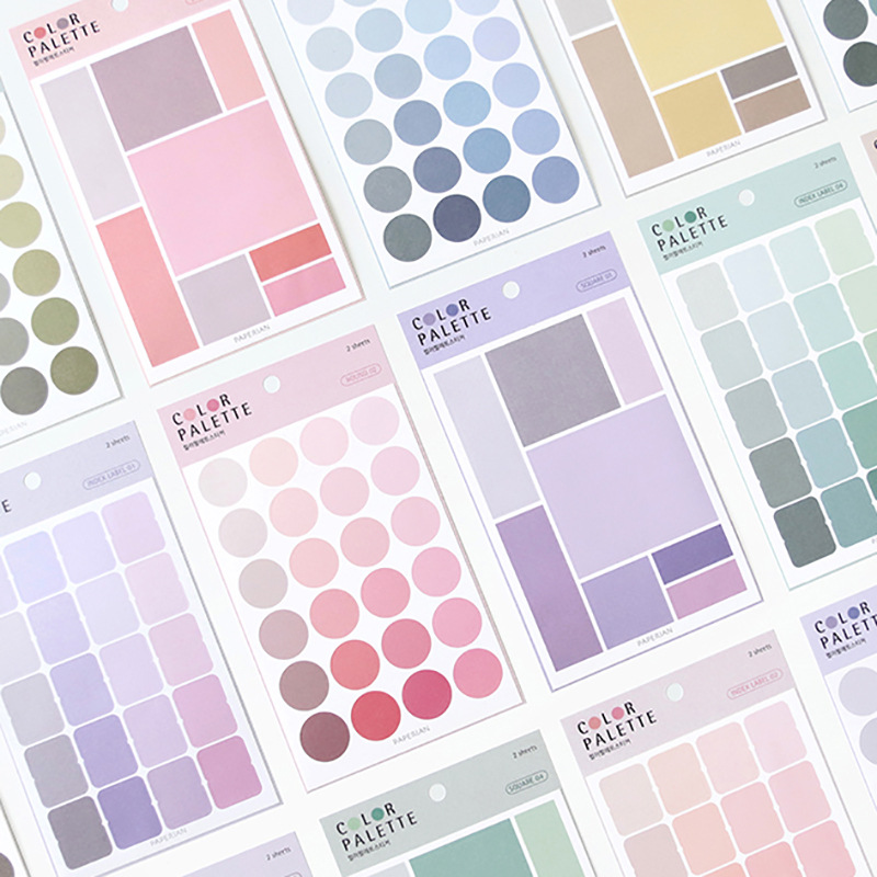 Yueshen nuevo original de múltiples funciones de color etiqueta pegatinas 4 unidades en Ronda Plaza Índice de voz pegatinas notas adhesivas