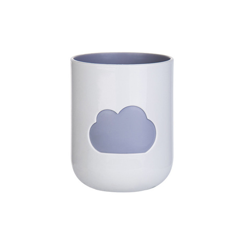 Brush your teeth, rinse your mouth with plastic cups for adults and children, creative cloud couple thickened non-slip round toothbrush cups