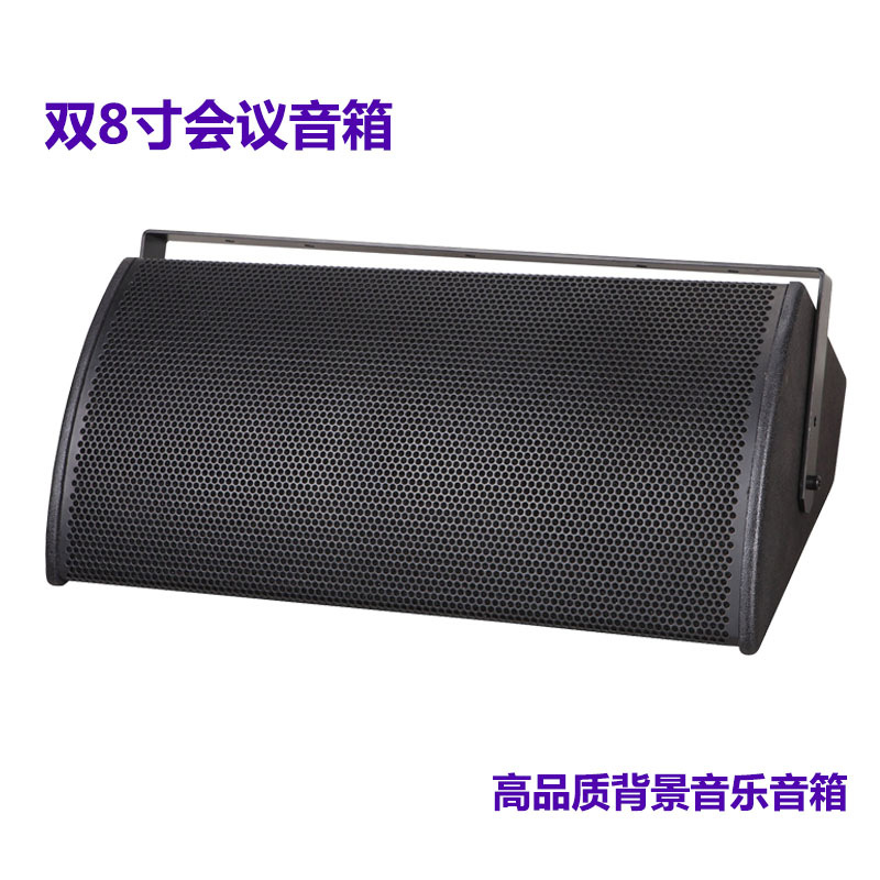 Doble profesional de 8 pulgadas altavoz de frecuencia completa familia sala privada Conferencia KTV karaoke de alta potencia de audio hogar colgante de pared