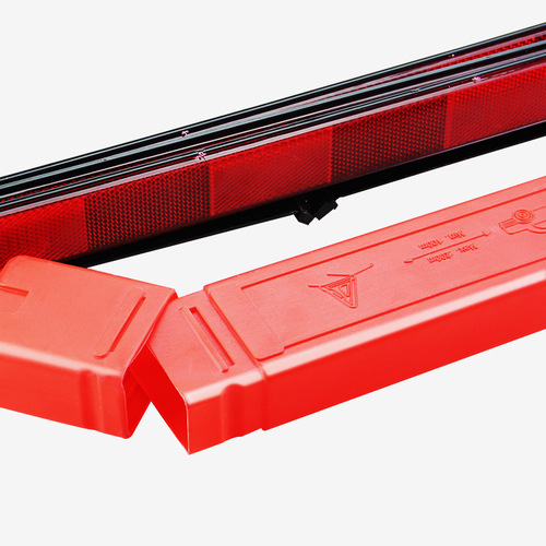 Car warning triangle tripod car fault reflective parking safety reflective tripod big red box