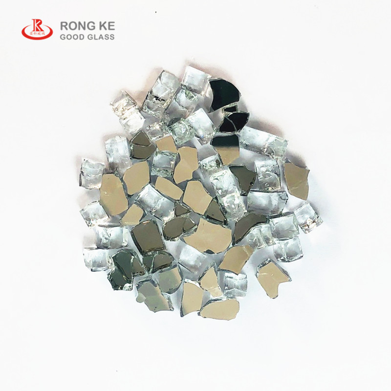 Factory Customized 6mm 10mm silver gray coated tempered glass beads particle size can be fixed