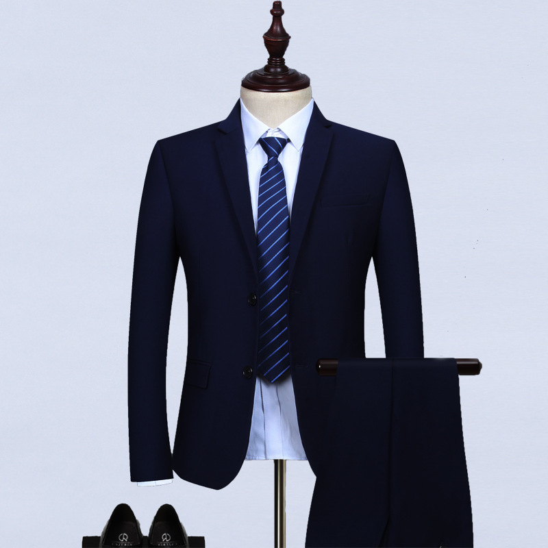 Traje de primavera y otoño traje de negocios para hombres traje de hombre vestido de novia de tres piezas mejor hombre traje de grupo