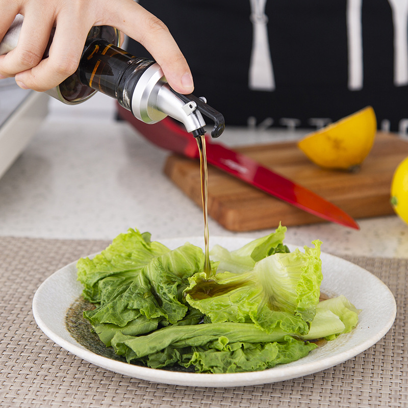 Directo de fábrica de acero inoxidable engrasador botella de aceite suministros de cocina botella de condimento botella de salsa botella de vinagre botella de perfume