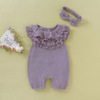 Colored lace cute bodysuit for early age sleevless girl's, 2019, European style, lace dress