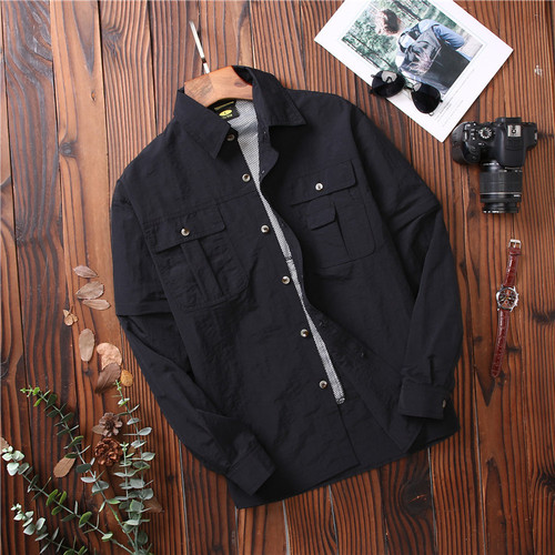 Men's quick-drying clothes and pants, spring and summer quick-drying long-sleeved detachable short-sleeved quick-drying suits, quick-drying shirts, quick-drying shirts