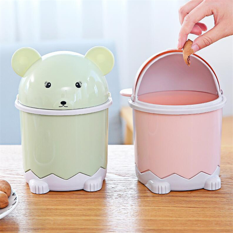 Flip Desktop Cartoon Trash Bin Bathroom Storage Barrel Household Living Room Thickened Waste Paper Basket Manufacturers Flip Desktop Cartoon Trash Bin Bathroom Storage Barrel Household Living Room Thickened Waste Paper Basket Manufacturers
