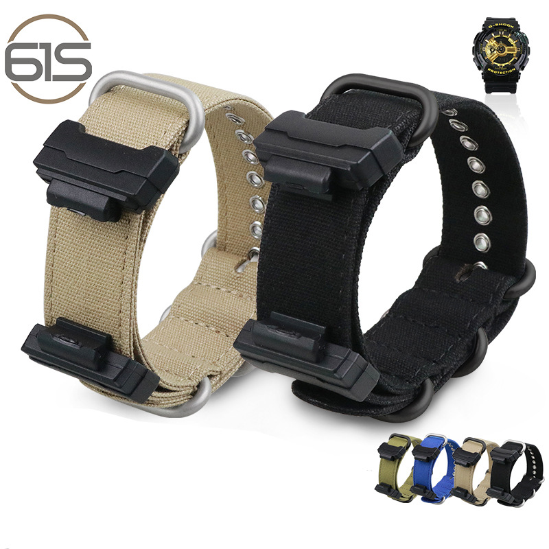 61S Suitable for Casio G-Shock Pure Cotton Canvas Nylon Watch Strap Gd/Gagls-100120Dw5600