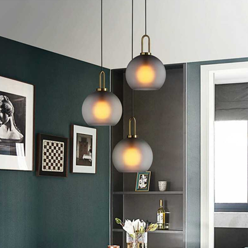 Modern glass design ceiling lamp for living room for bed