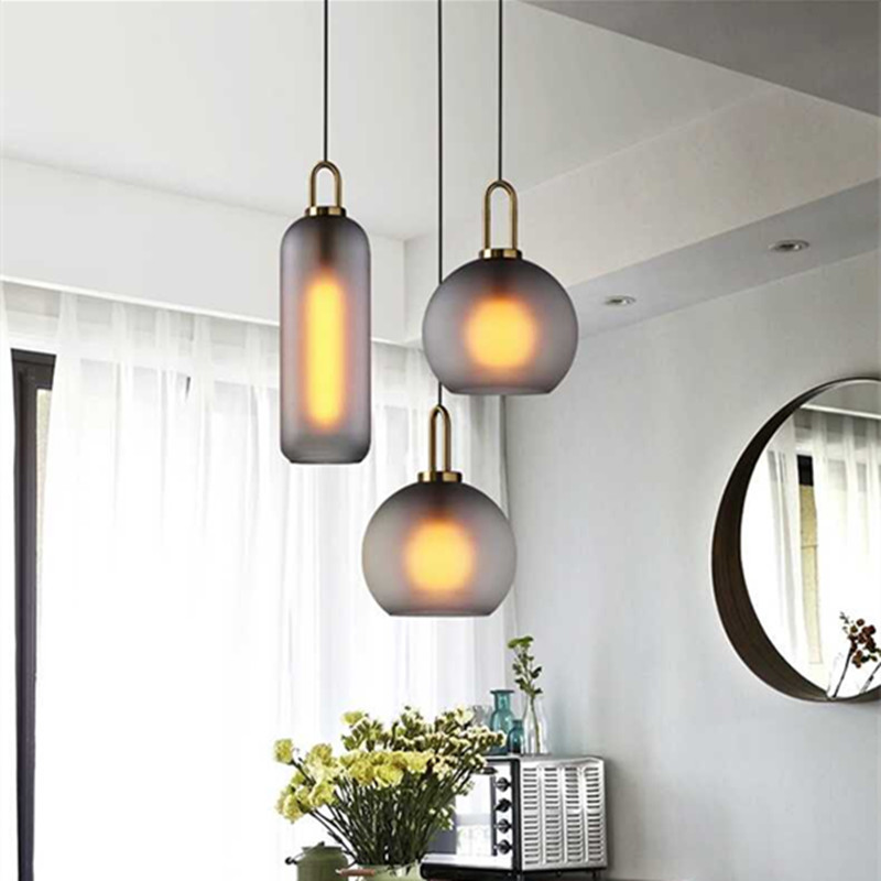 Modern glass design ceiling lamp for living room for bed