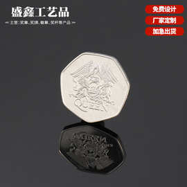 直销纪念币金银币金属纪念章999纯银旅游景区收藏徽章锌合金材质