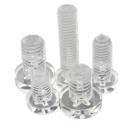 Wholesale plastic screws pc transparent screws transparent acrylic PC screws toys/fish tank/hamster cage