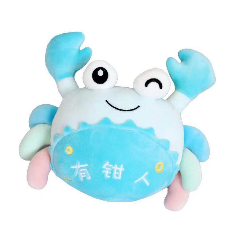 Popular en línea popular juguete de peluche lindo muñeca de captura muñeca acuario pequeño tamaño cangrejo peludo muñeca