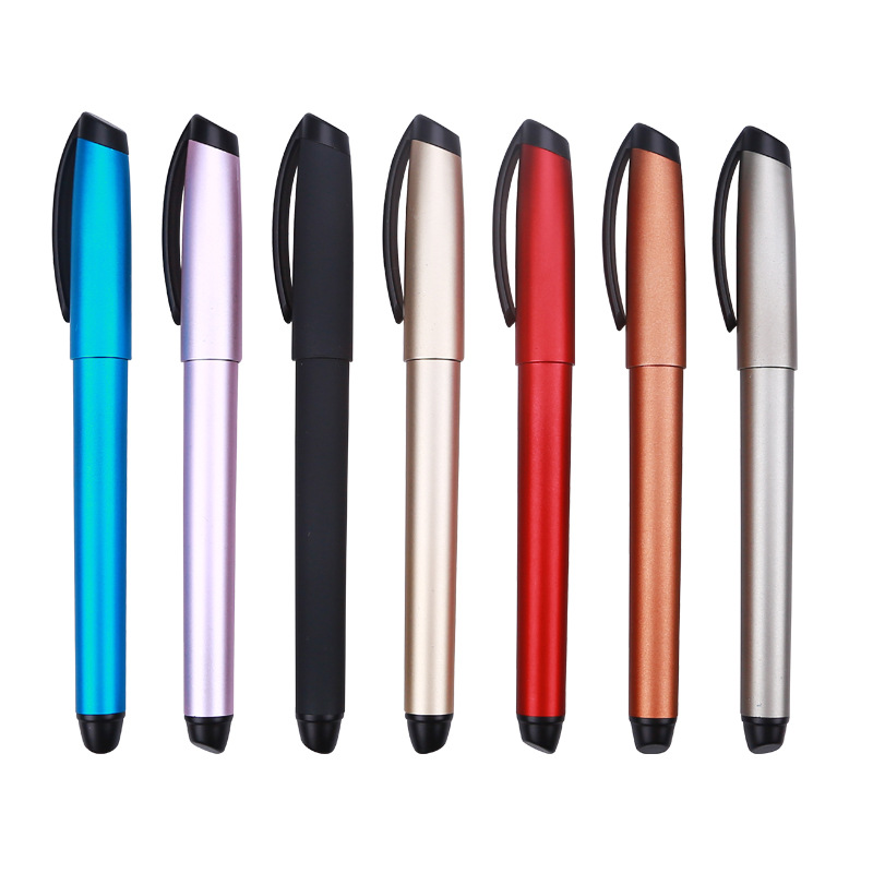 Gran capacidad de metal pintura gel pluma publicidad pluma logotipo firma pluma prescripción pluma hotel pluma QR código helado