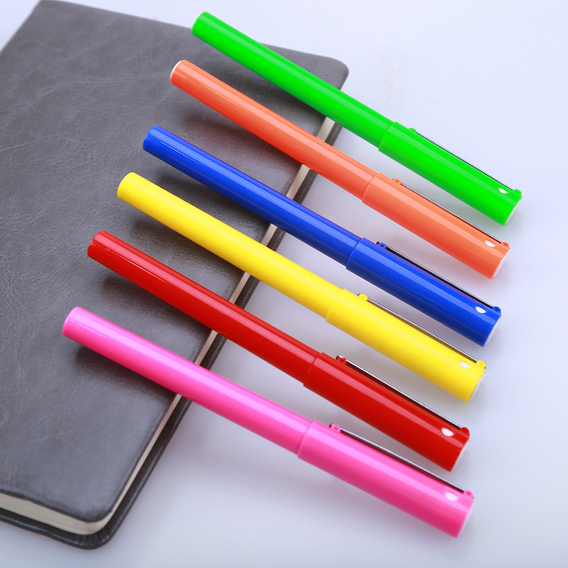 Gran capacidad de metal pintura gel pluma publicidad pluma logotipo firma pluma prescripción pluma hotel pluma QR código helado