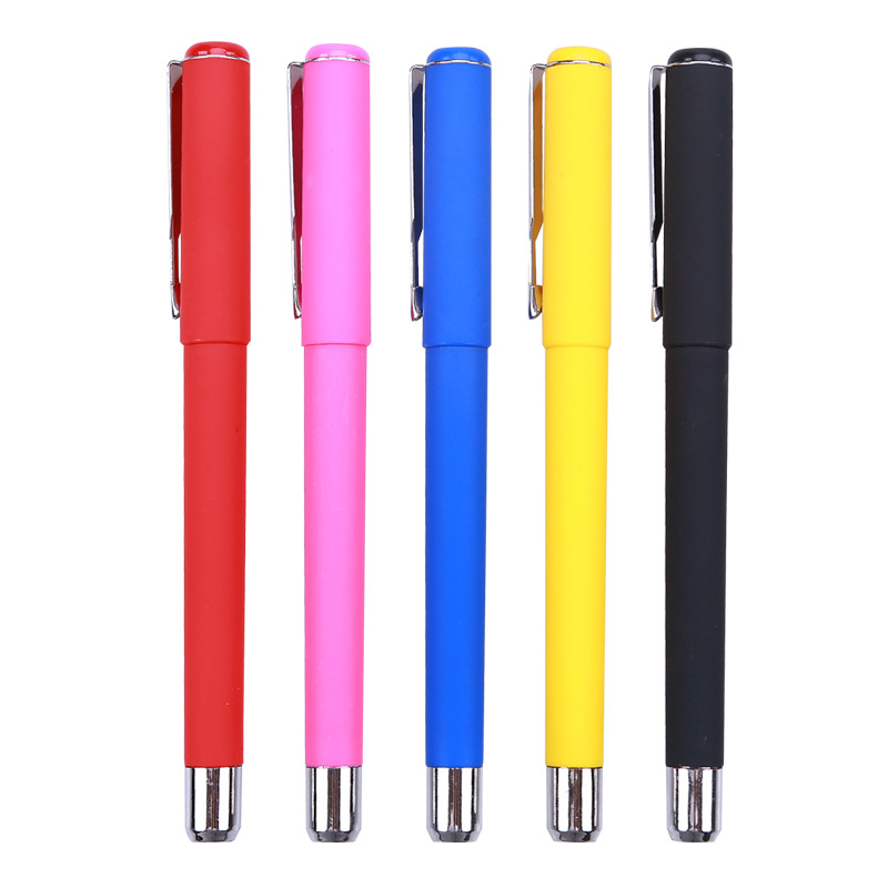 Gran capacidad de metal pintura gel pluma publicidad pluma logotipo firma pluma prescripción pluma hotel pluma QR código helado