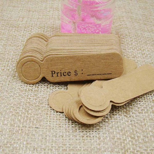 100 pieces of Handmade retro baking small labels DIY jewelry materials price tags bookmarks gift cards