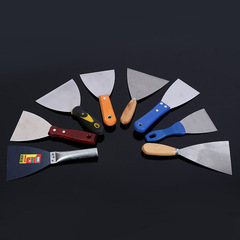 Oil putty knife wooden double clamp mirror scraping knife, stainless steel handle scraping knife, cement putty knife, gray scraping knife