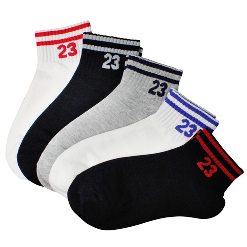 Socks, women's Japanese mid-tube socks, spring and summer, preppy style, cartoon boat socks, cotton sports, all-matching breathable short socks wholesale
