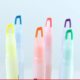 Factory visual marking pen student candy color pen marking notes writing pen stationery 6 color optional
