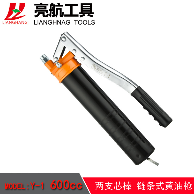 黄油枪跨境专供双杆压杆黄油枪手动高压式抽黄油 600cc注射黄油枪