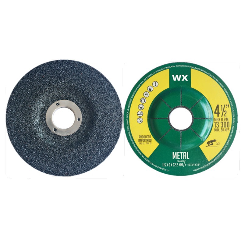 4.5英寸树脂打磨片 115x6x22纤维增强树脂磨光片 低尘低耗砂轮片