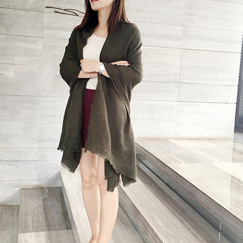 Women's Soft Imitation Cashmere Shawl Scarf Winter Thickened Warm_voghion.com