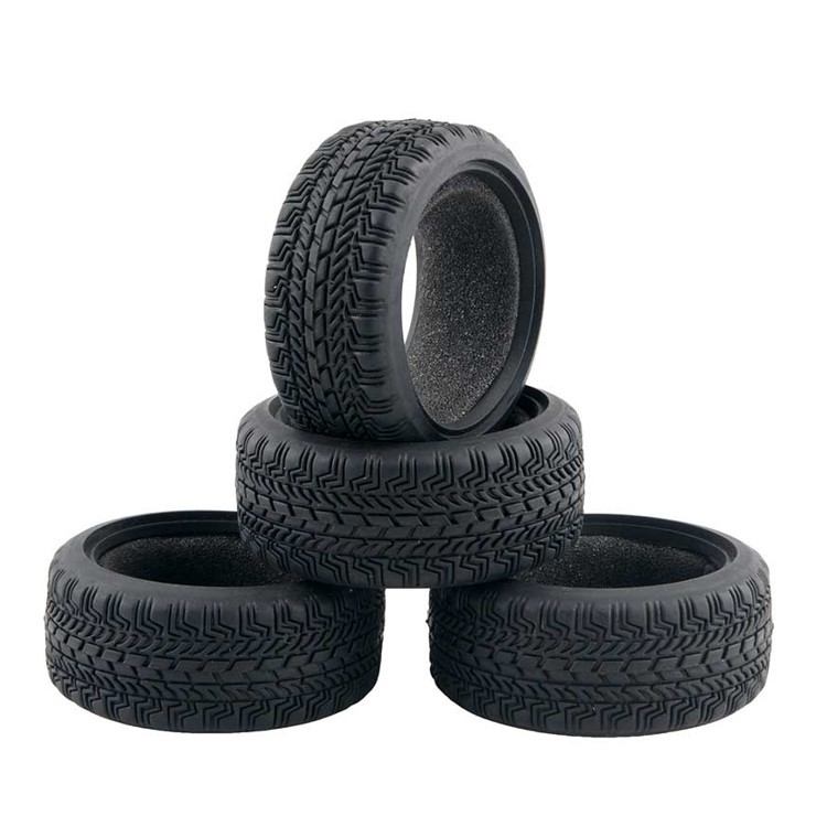 Neumático de carreras plano para coche modelo 1/10, adecuado para neumáticos de carreras callejeras ARRMA HSP TRAXXAS.