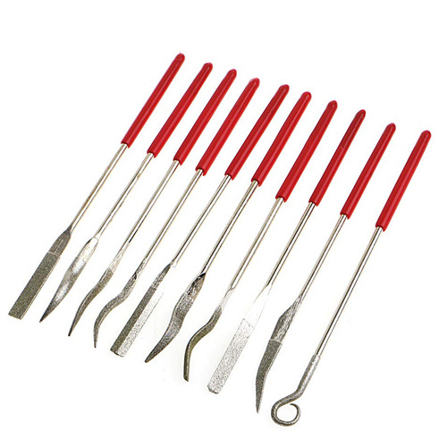 Diamond ordinary set of files, alloy files, diamond tool grinding tools, special-shaped shaping files 3*140mm
