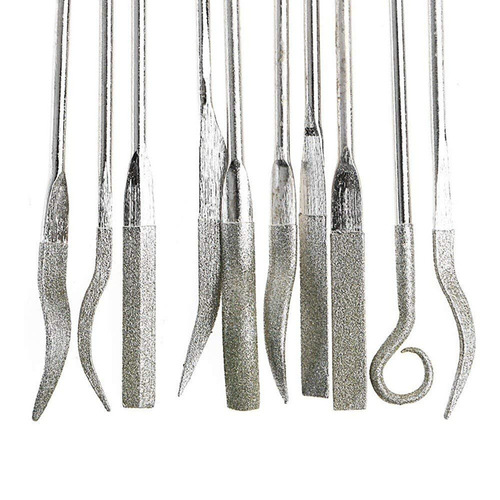Diamond ordinary set of files, alloy files, diamond tool grinding tools, special-shaped shaping files 3*140mm