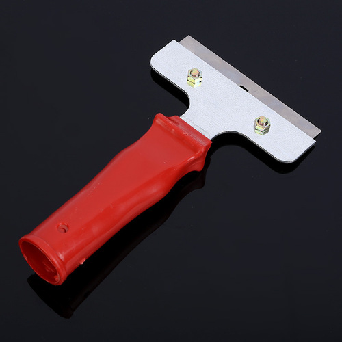 Grout removal tile floor cleaning scraper, adhesive cleaning tool small scraper, aluminum alloy glass cleaning knife