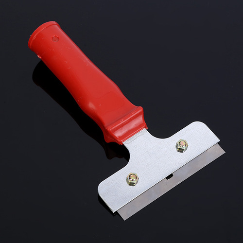 Grout removal tile floor cleaning scraper, adhesive cleaning tool small scraper, aluminum alloy glass cleaning knife