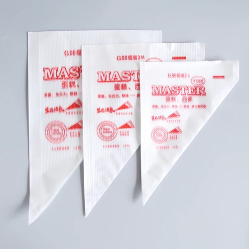 Thickened disposable decorating bag, reusable decorating bag, cake decorating nozzle tool set, large, medium and small, 100 pieces