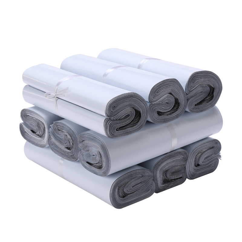 New material white express bag clothing packaging bag thickened waterproof express logistics packaging bag printing wholesale