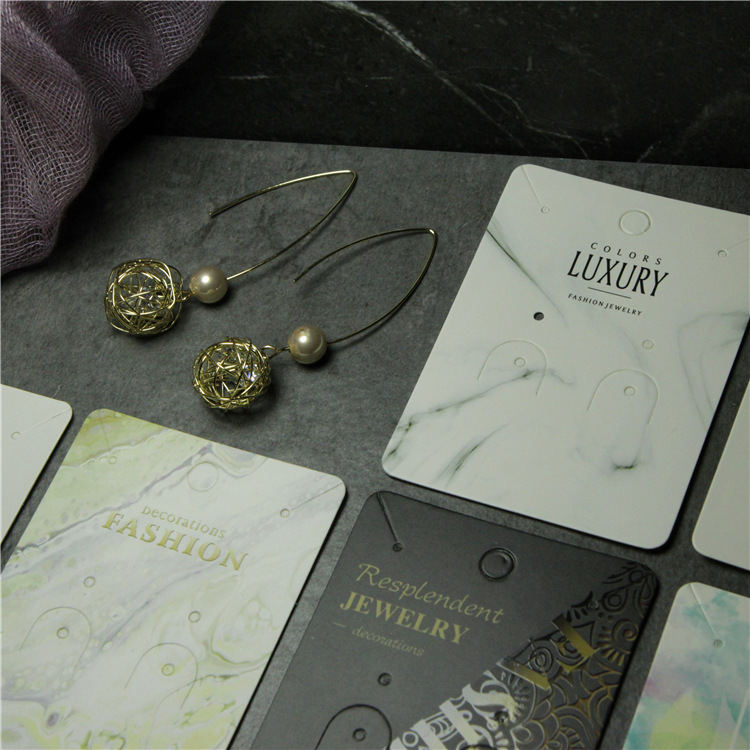 耳钉耳环包装饰品卡纸DIY包装耳饰材料项链卡配件耳夹卡纸现货