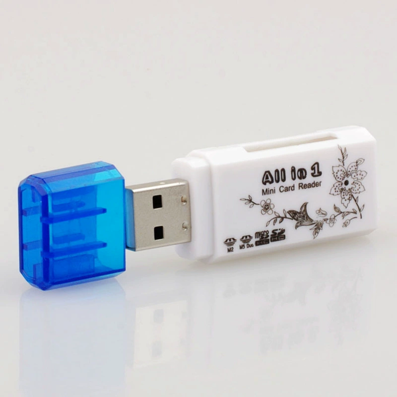 Печатная модная cartoon мини SD/MMC TF MS M2 Simpage One Function USB Card Reader оптом