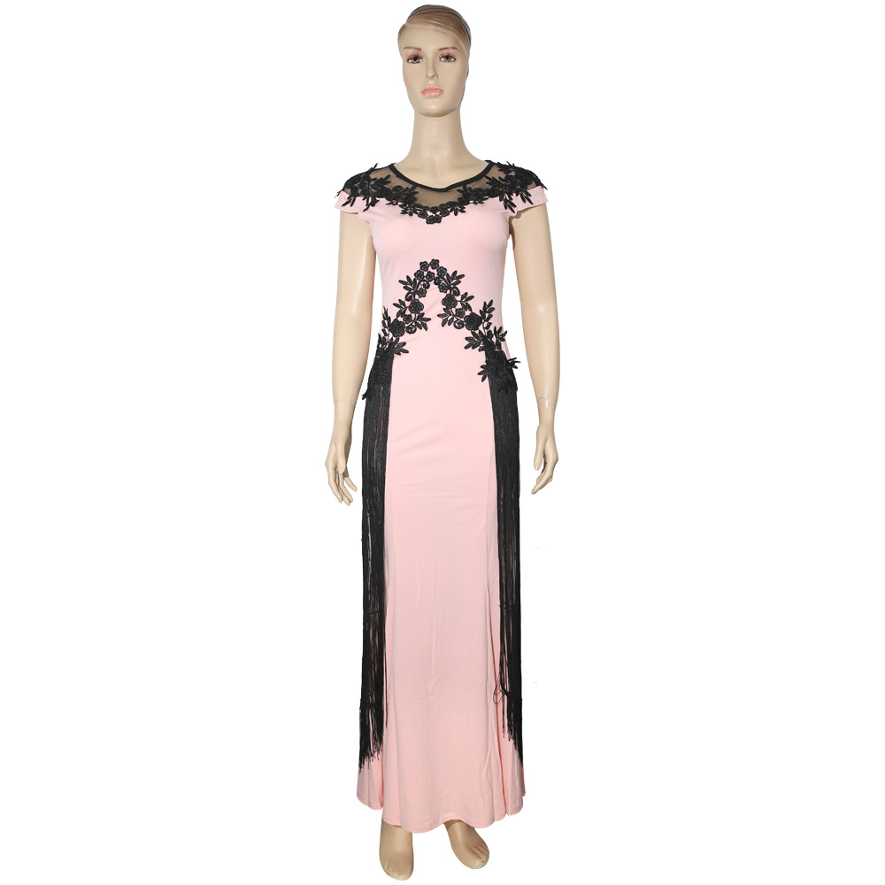 African AliExpress Women's plus size Lace Embroidered Evening Dress dress Cross-border E-commerce Double Eleven