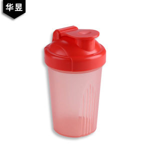 In stock wholesale plastic water Cup portable flip sports water Cup 400ml protein powder shake Cup