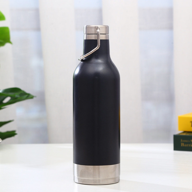 Fábrica personalizada portátil coke botella anillo de moda termo de acero inoxidable taza simple diario moda espacio olla al por mayor